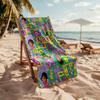 Dora's Colorful Friends Personalized Text Beach Towel Soft Durable Quick-Dry