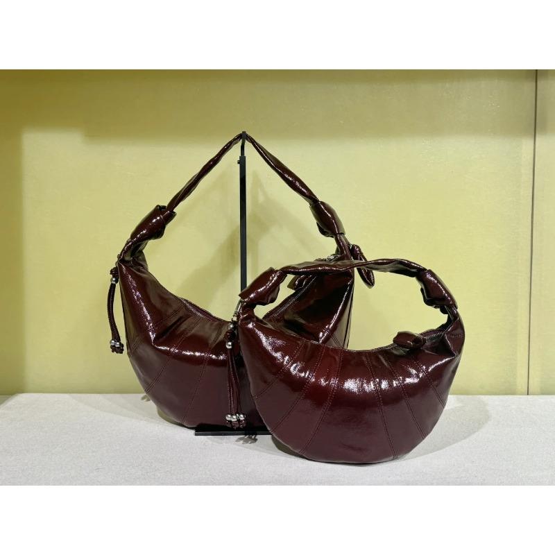 [Haute couture version] Lemai * re Qixi Festival limited linen coated croissant bag versatile fashionable portable croissant bag Blank