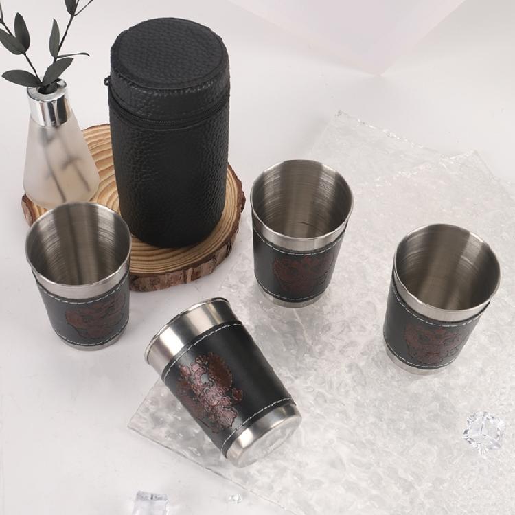 Sturdy 304 Nonrust Steel Vodka Shot Glasses Resistant To Drop Insulated Design Portable For Any Occasion