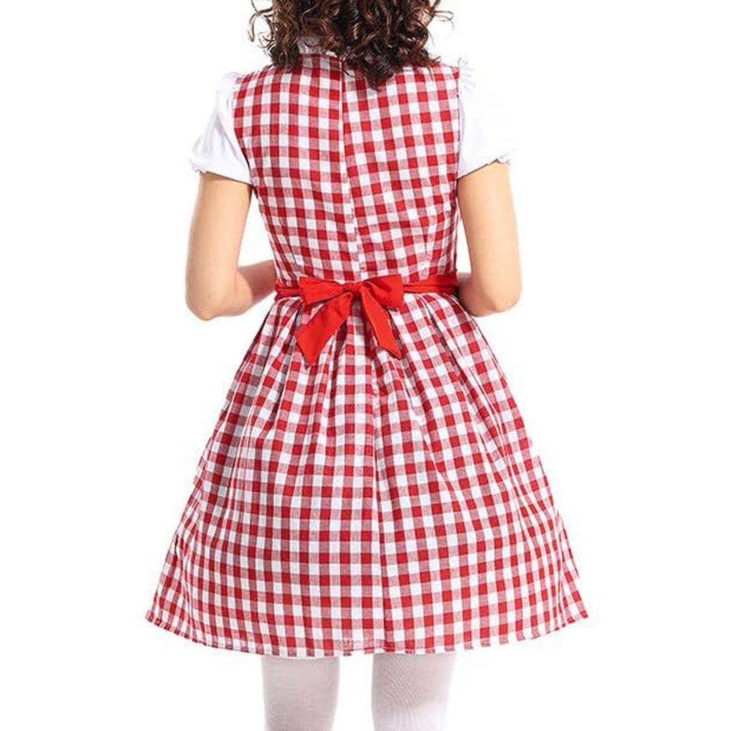 Women's Oktoberfest Costume German Dirndl Dress Traditional Bavarian Carnival Party  Beer Cosplay