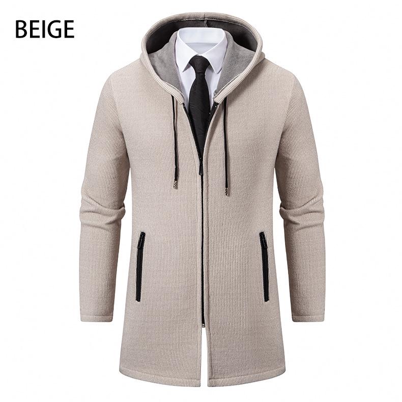 Men's Hooded Knit Windbreaker Cardigan Plus Size (2025)
