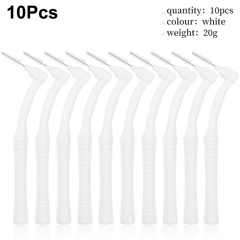 Replaceable Interdental Brush With Dust Cover Soft Mini Brush L-type Tooth Floss Cleaning Between Teeth Oral Care Toothpicks