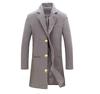 2024 Men's Woolen Mid-length Trench Coat - Multiple Colors & Sizes Available