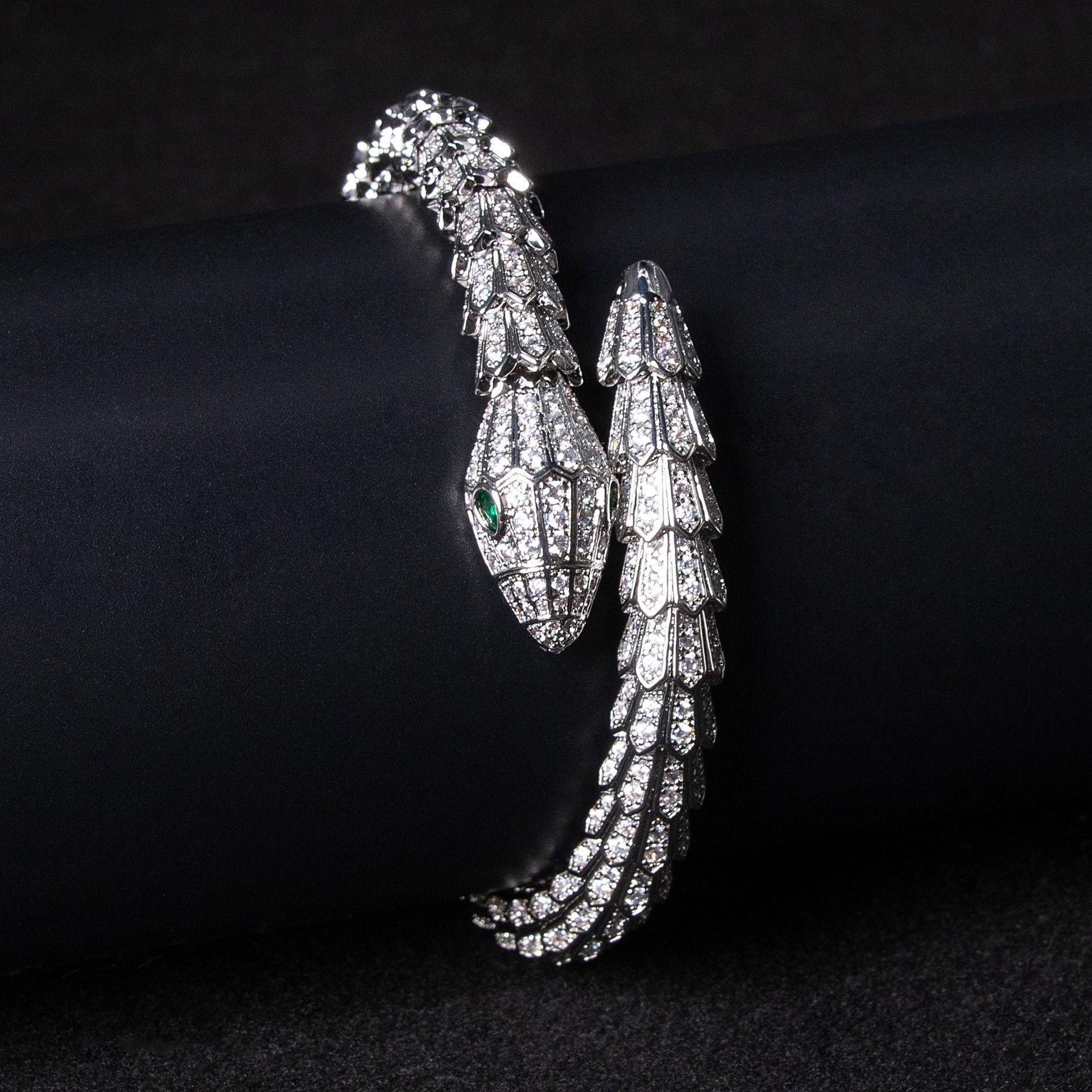 

Браслет Змея Духа с Покрытием из Настоящего Золота - Преувеличенный Европейский и Американский Стиль