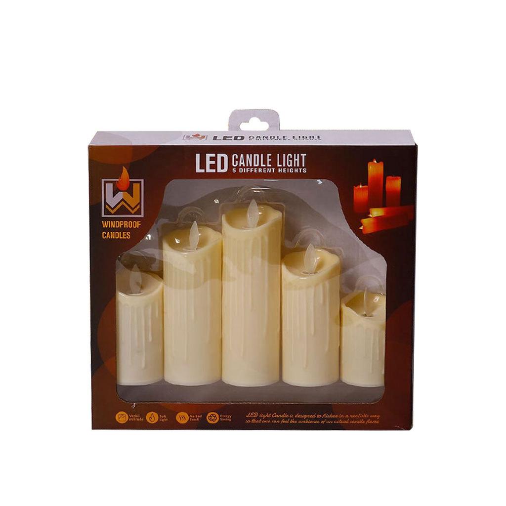 Flickering LED Candles with 10-Key Remote for Weddings, Parties, and Home Decor Script Props
