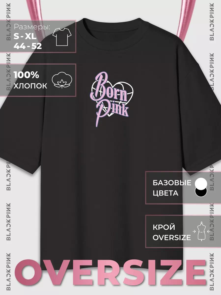 Свободная футболка с принтом BLACKPINK S