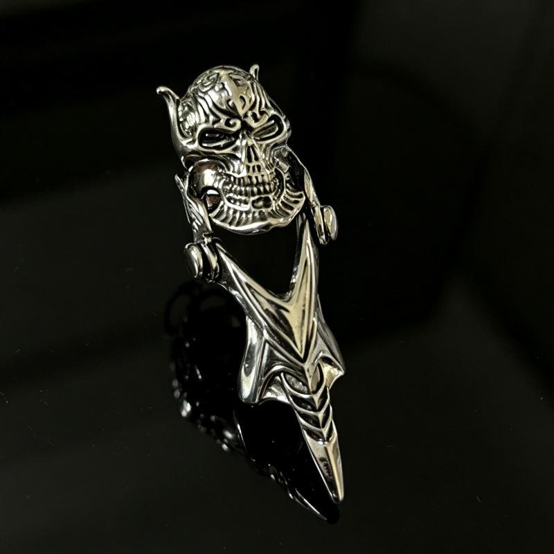 Men's Fashion Skull Finger Rings - Bendable Joint Design In 10 Styles