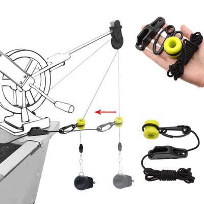 Downrigger Gewicht Retriever Kit 86-Inch Koord met Snap Klem Geleider voor Slepen en Diepzeevissen