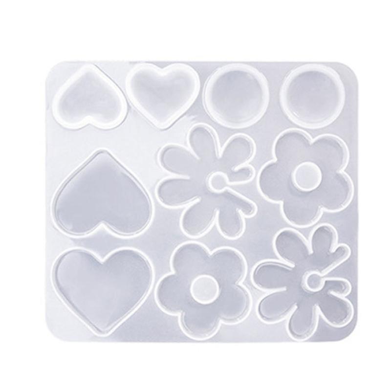3D Irregular Silicone Molds Jewelry Casting Molds Epoxy Resin Pendant Mould for DIY Earrings, Jewelry, Keychain, Crafts