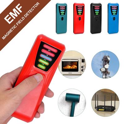 LED Electromagnetic Radiation Tester 5 Color Magnetic Field EMF Meter Dosimeter Detector Computer Phone 0-20 milliGauss