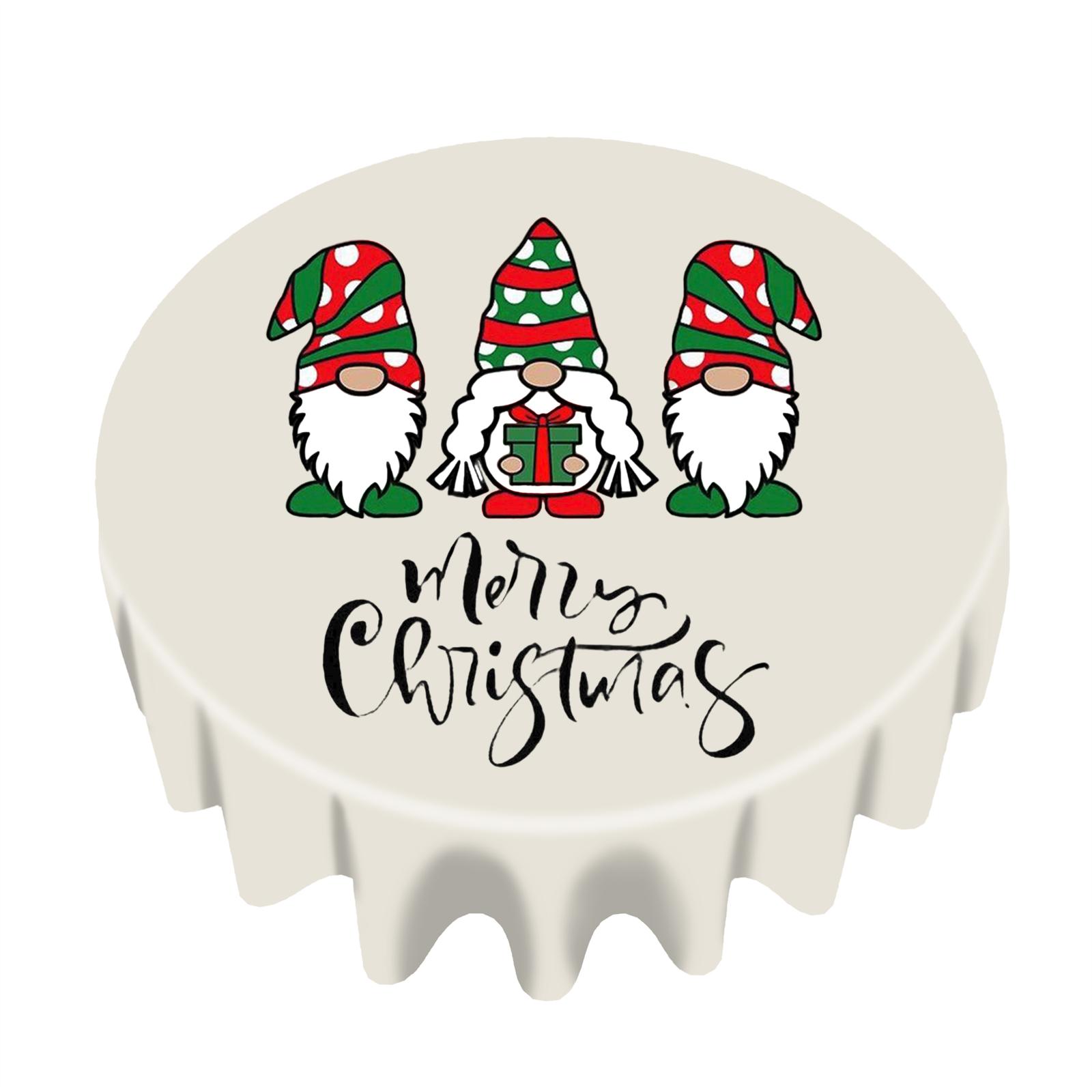 

Рождественская скатерть прямоугольная с прямым краем One Size