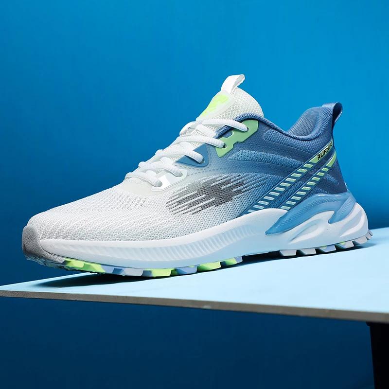 

2025 Новая Модель Уличные Сверхлегкие Кроссовки Мужские Кроссовки для Тренировок на Марафоне Женские Амортизирующие Дышащие Соревновательные Спортивные 46