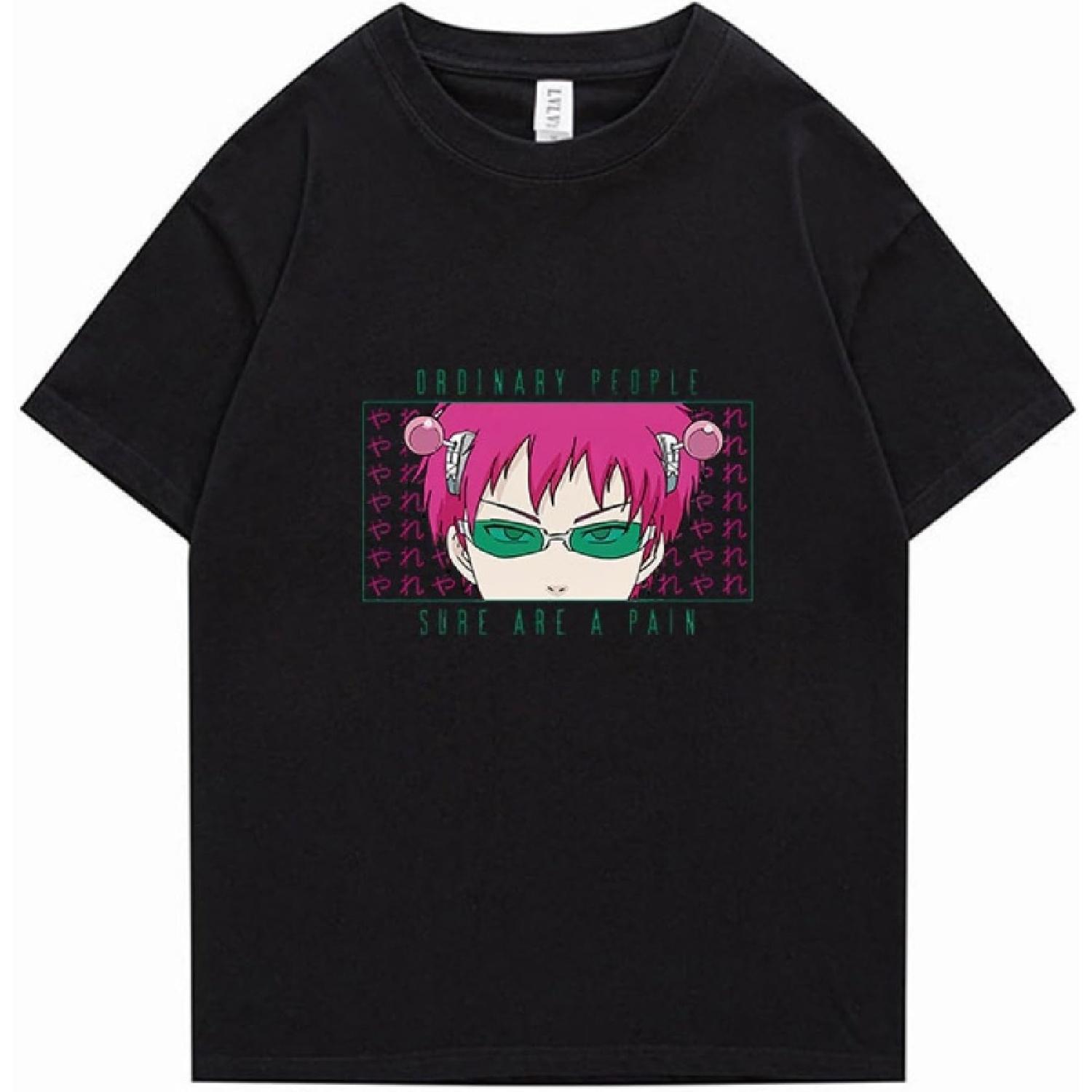 

Sirinia T-Shirt The Disastrous Life of Anime Saiki K Casual Printed Cotton Unisex Top Short Sleeve S-3XL XXXXXL різнокольоровий