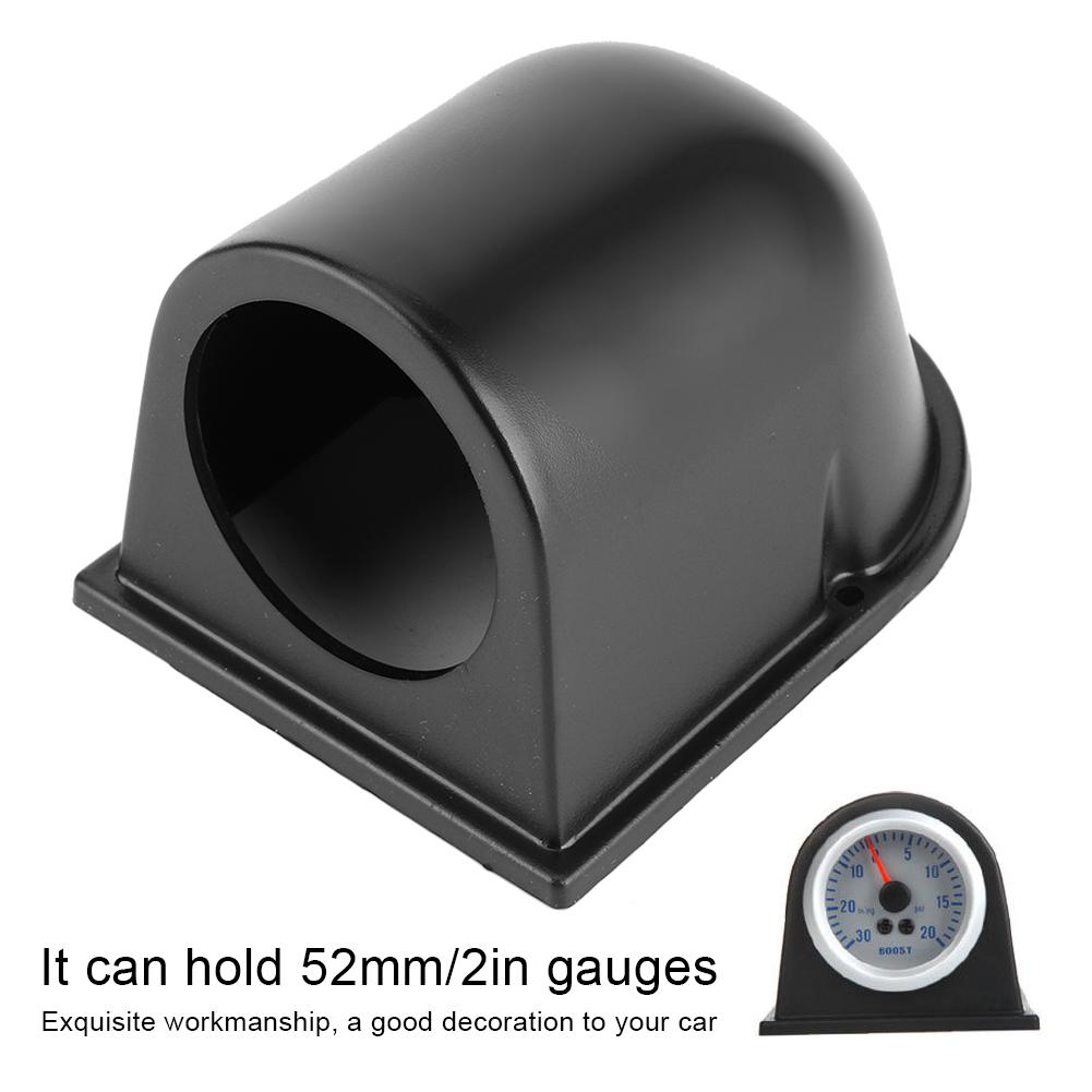 52mm2in držák držáku měřidla s jedním otvorem Univerzální černý přístrojový držák do auta