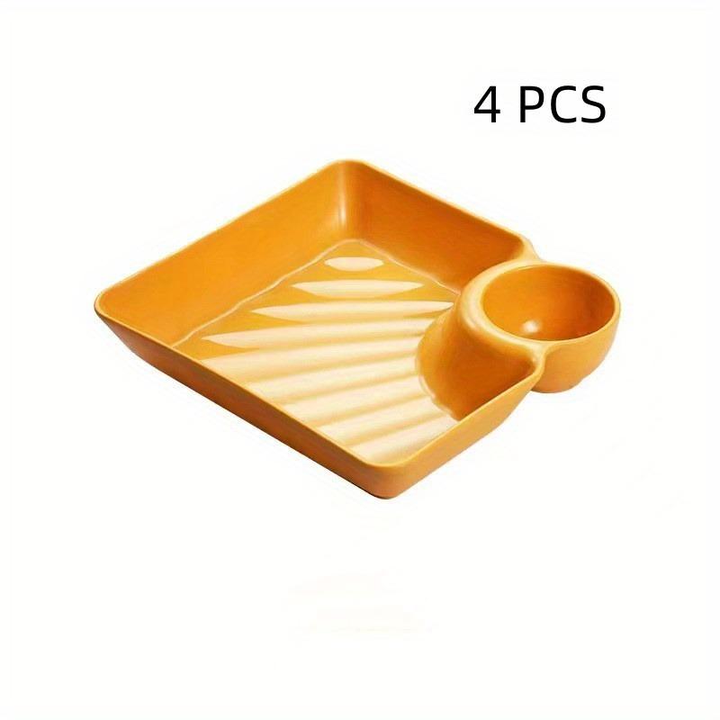 1PC Set Plastic Serving Plate Food Safety Snack Plate, Durable Appetizer and Ham Plate, Multifunctional Sushi Serving Plate