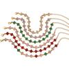 Europäisches Retro-Vierblättriges Kleeblatt-Armband: Exquisiter Damenschmuck mit bunten floralen Diamanten