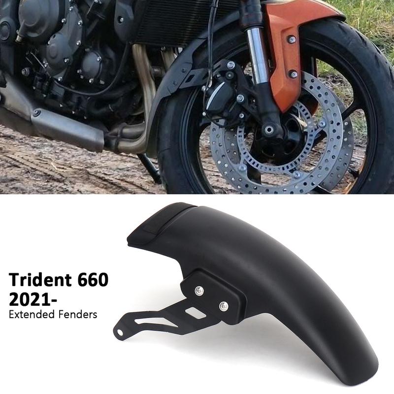 Trident 660 Motorcycle Front Fender Mudguard Extender Extension Black For TRIDENT 660 Trident660 trident660 2021 2022 2023 2024