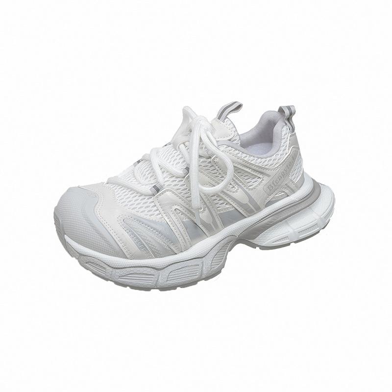 Mesh Breathable Dad Shoes Women's 2025 Summer New Trendy Shoes Fashion Versatile Casual Shoes Platform Heightening Sports Shoes