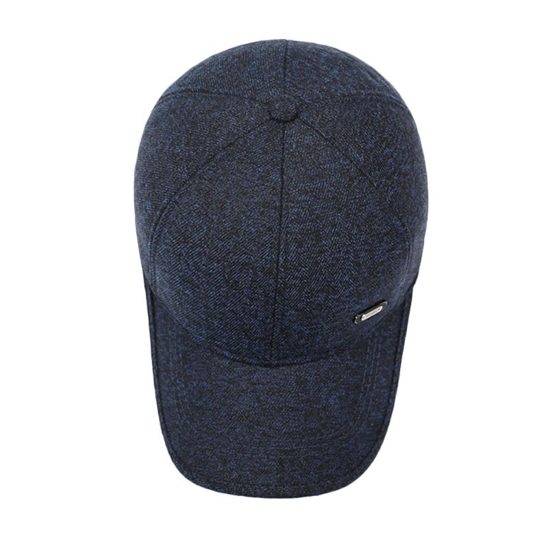 Middle-Aged Cap Autumn Winter Ear Protection Cap Thick Windproof   Baseball Cap Cotton Cap