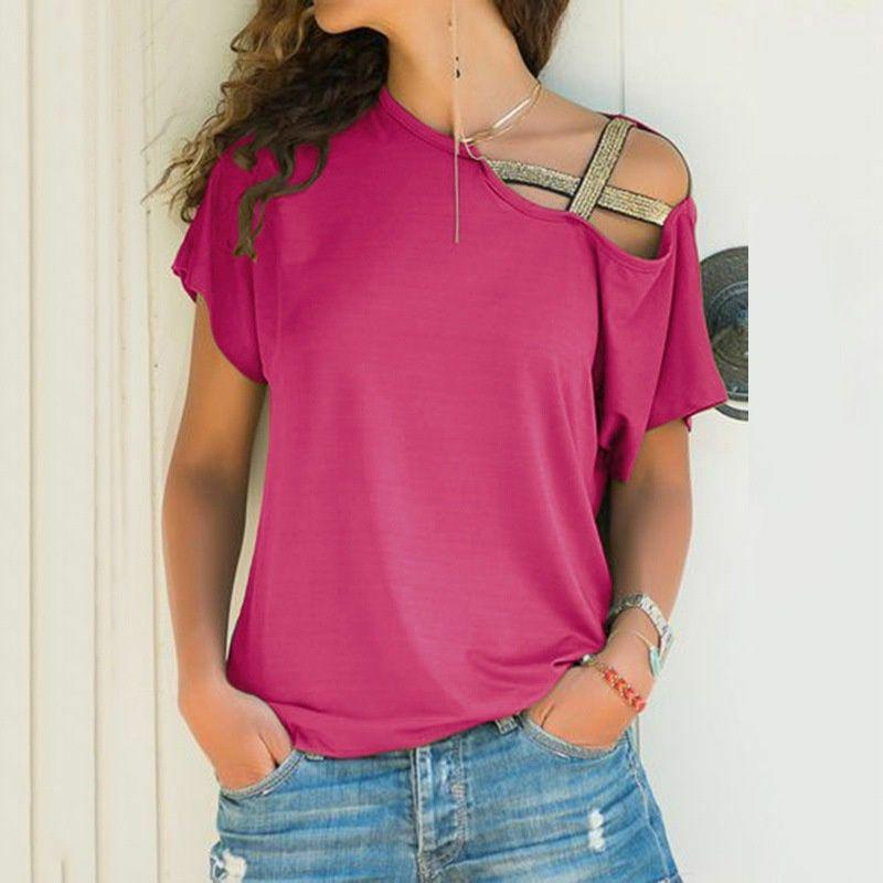 Premium Quality Womens Loose Blouse Casual Shirt Top Short Sleeve For Daily Comfort