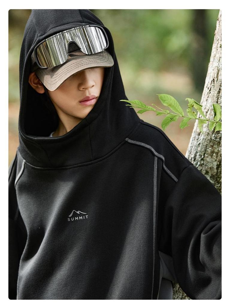 Koyama River Boys' Trendy Hooded Fleece Sweatshirt - Autumn 2025