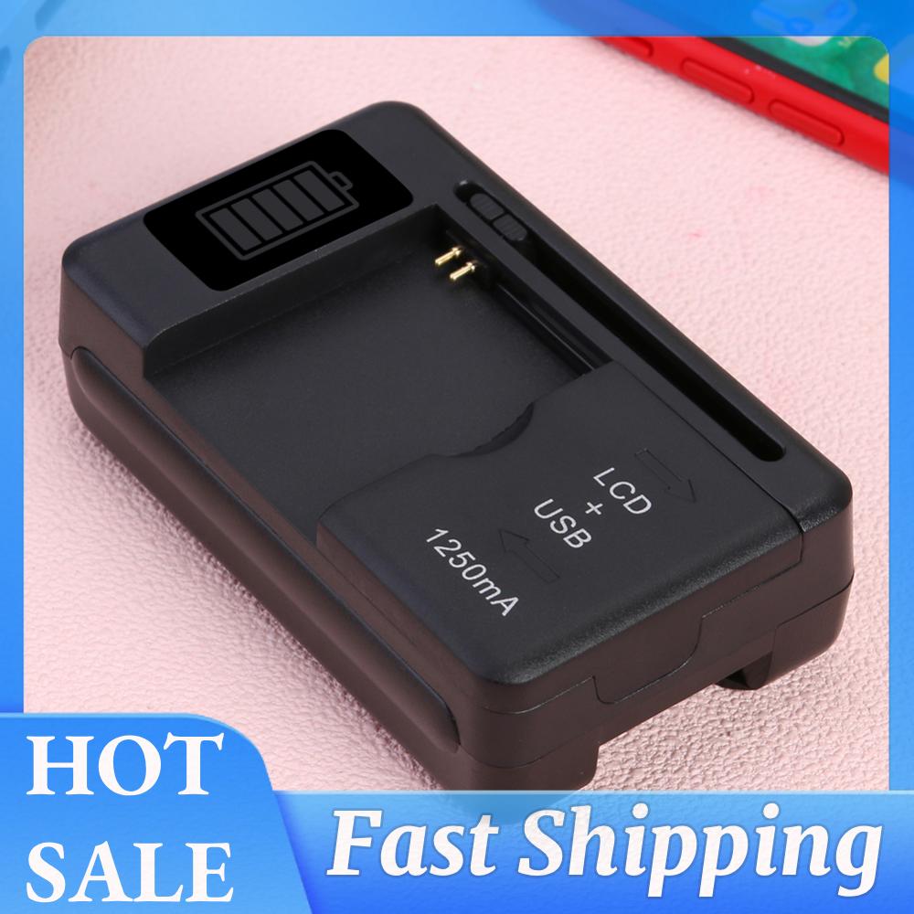 SS-5 Universal Adjustable Battery Phone Charger USB LCD Wall Charger Adapter China Mainland