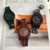 Hip Hop Wristwatch For Men Luxury Ice Out Full Diamond Watches Fashion Green Watch Waterproof Week Display Clock