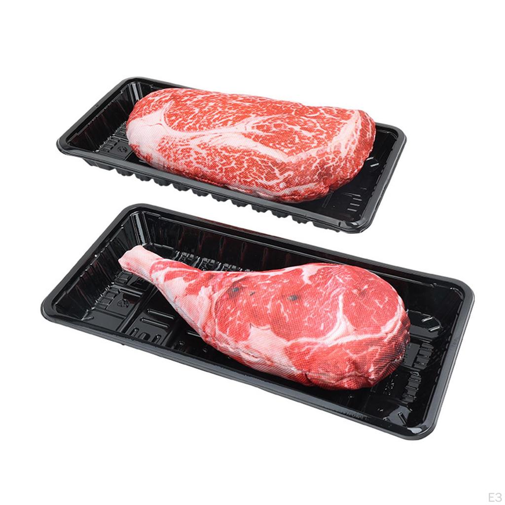 Toy for Dogs, Squeaky Food Design, Steak Shape All Breeds