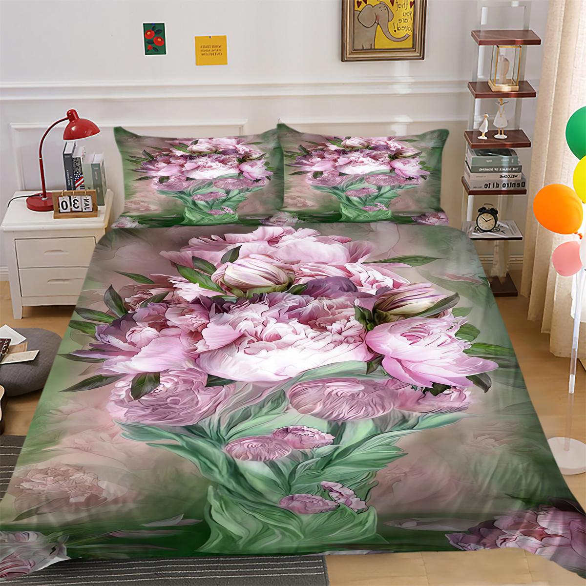 

Одеяло, набор пододеяльников, красочный цветок, наволочка, чехол для постельного белья, костюм, декор для спальни Single 135x200cm