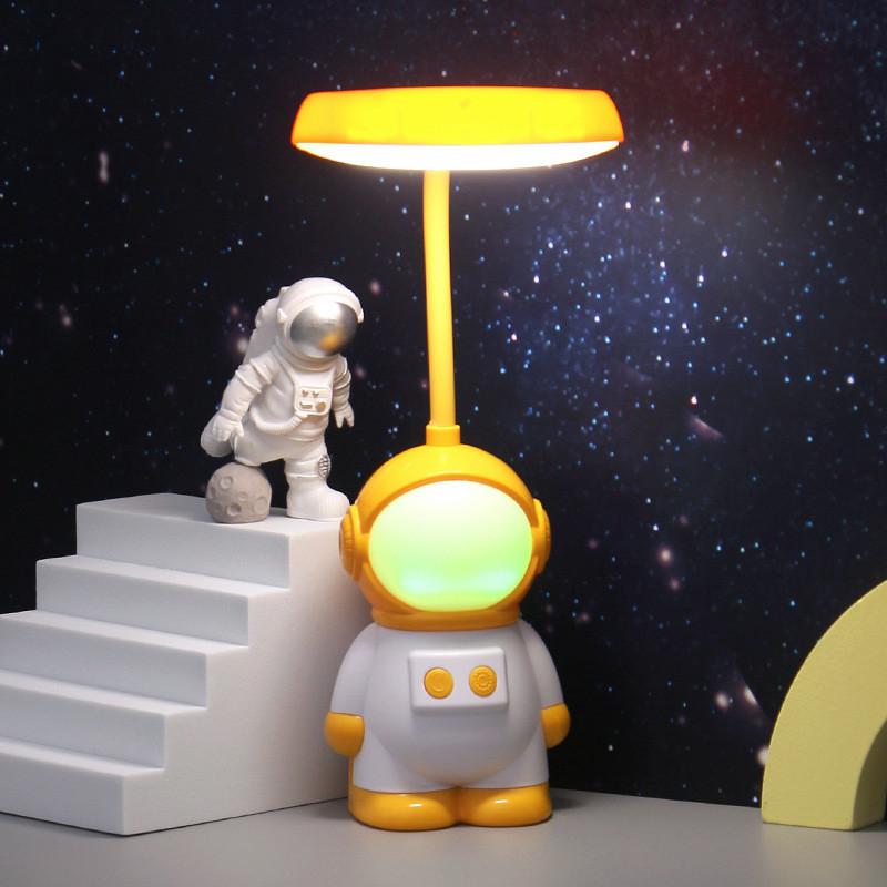 Bedroom Creative Desktop Astronaut Decoration Led Folding Desk Lamp Usb Charging
