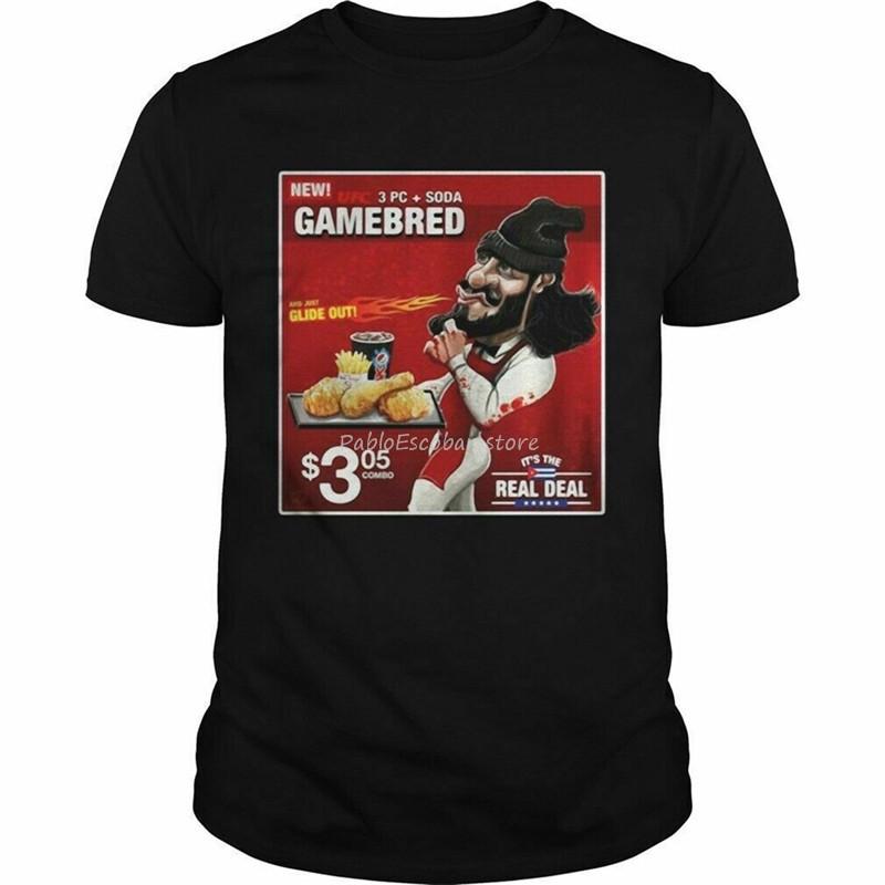 

Jorge Masvidal 3 Piece And A Soda Gamebred Tshirt Tee MenS T Shirt Size S 3Xl Diy Prited Tee Shirt male brand tshirt S