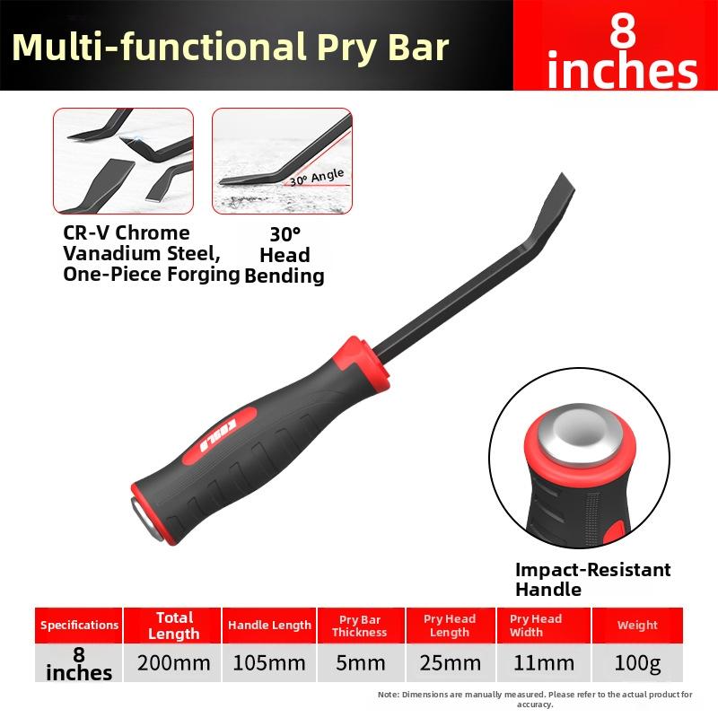 

Angled Head Tool Woodworking Pry Bar Workshop Use 20*1.1*0.5cm Wood Dismantling Utility Tool 45 Manganese Steel