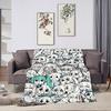 Süße H-Hatsune M-Miku Anime-Mädchen kawaii Decke Plüsch Nickerchen Sofa Teppich für Wohnzimmer Büro Schlafzimmer Geburtstag Zuhause Reise Kinder Geschenke