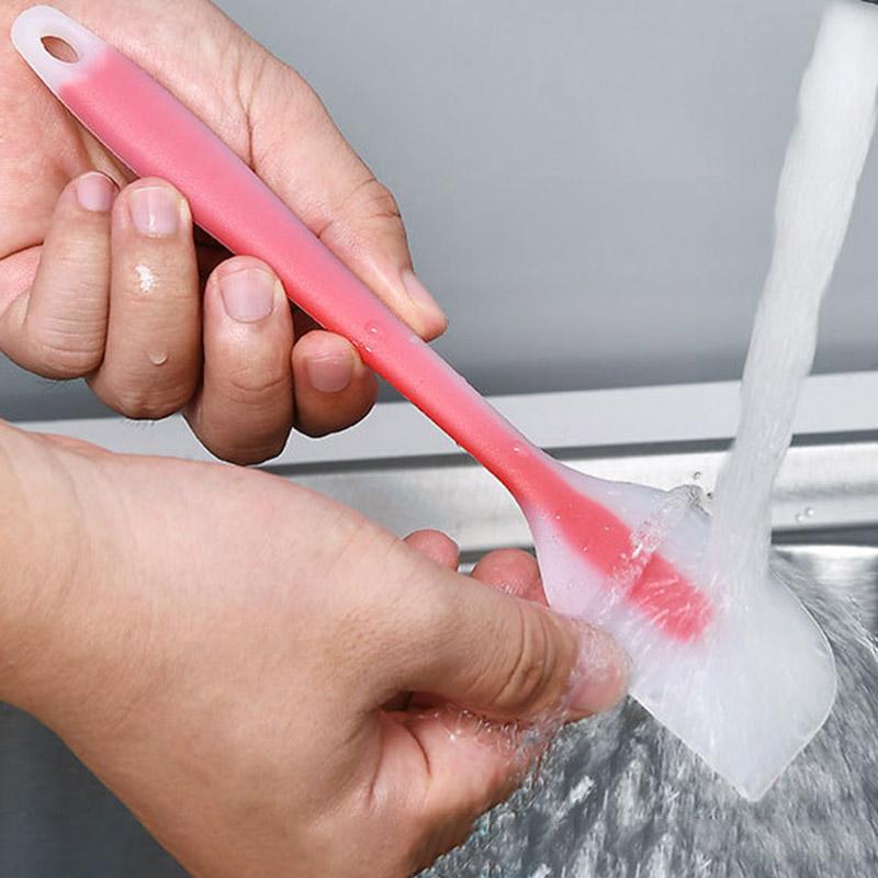 Silicone Cream Baking Scraper Non Stick Butter Spatula Cutter Chocolate Smoother Heat Resistant Kitchen Pastry Tools Scraper