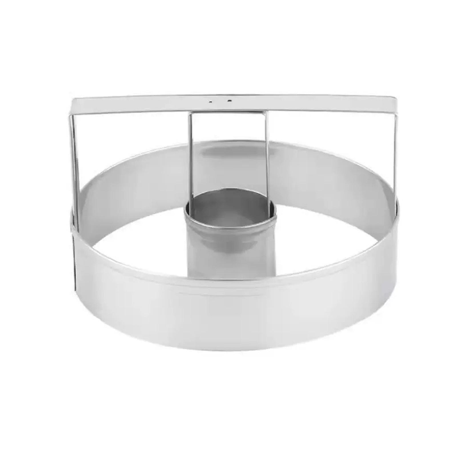 

Donut Cutter With Handle, Stainless Steel Round Cutter, Circle Cutter, Multi-Functional Dough Slicing Tool Baking Molds One Size