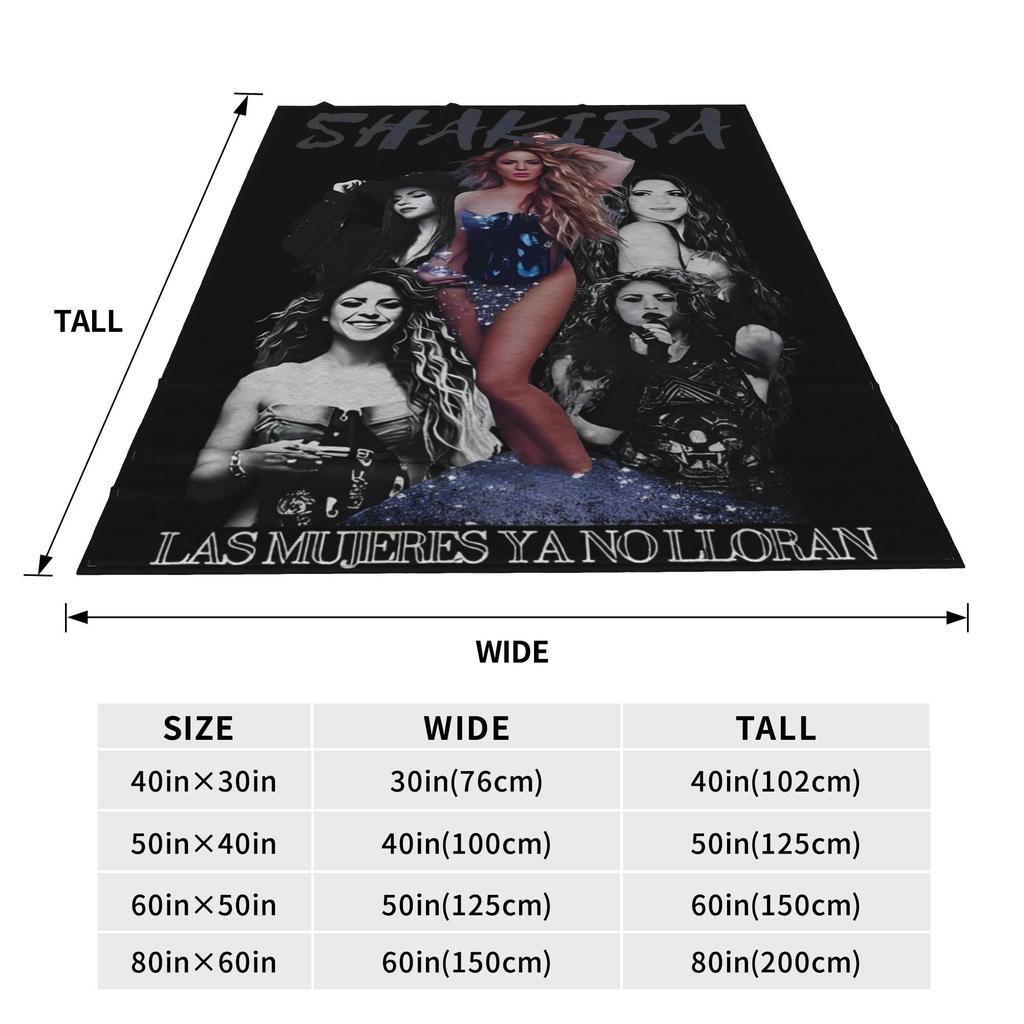 Coperte in Pile Shakira Tour 2025 Coperte per Casa Ufficio Copriletto Super Caldo