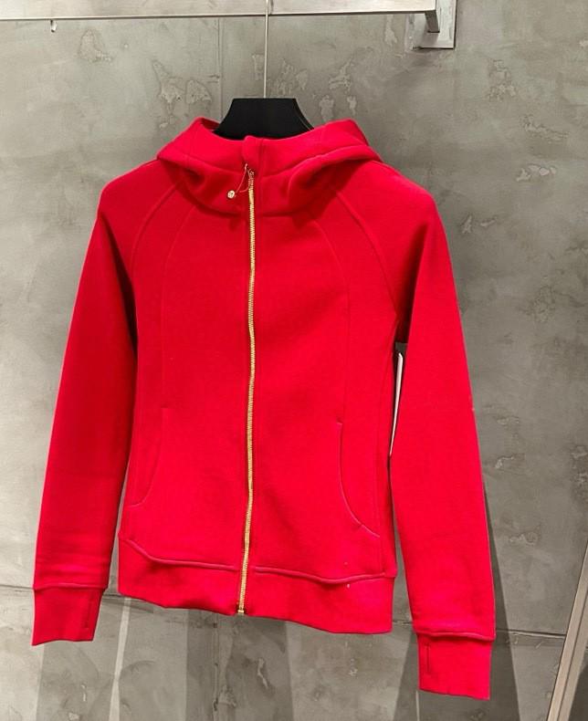 Women's Slim Hooded Scuba Jacket with Fleece - Autumn/Winter Casual Zipper Sweatshirt
