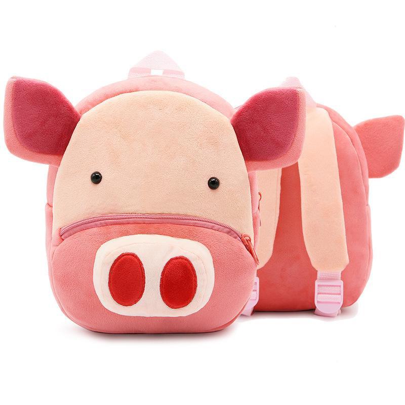 Cartoon Animal Children's Backpack Backpack for Kindergarten Plush Backpack for Children