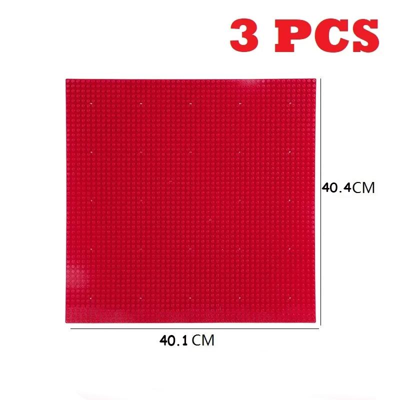 6PCS Classic Base Plates Blocks 32x32 32x16 50x50 Dots ABS Plastic Building BasePlates Bricks Assembly City Road MOC  City Toys