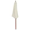 Garden Umbrella 300x258 Cm Beige White