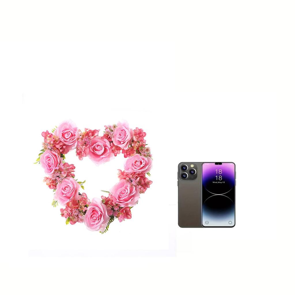Valentine's Day Love Wreath Decoration Wedding Proposal Party Simulation  Rose Embroidered Ball Wreath Scene Decoration