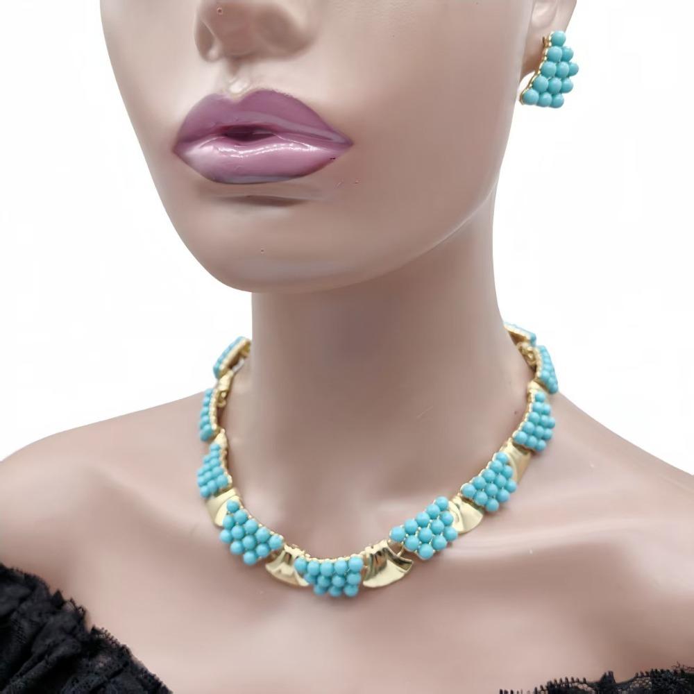 3pcs Fashion Bridal Zircon Set Rhinestone Necklace Earrings for Sparkling Wedding Accessories Banquet Reception Bridal Party