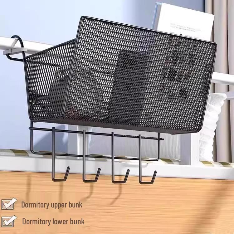 Movable Dormitory Bedside Hanging Storage Rack for College Students