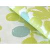Quarter Report Float W46 x Reversible Made in Japan (Rieko Oka) Placemat, Green, Approx. H35cm, Cotton-Linen Fabric,