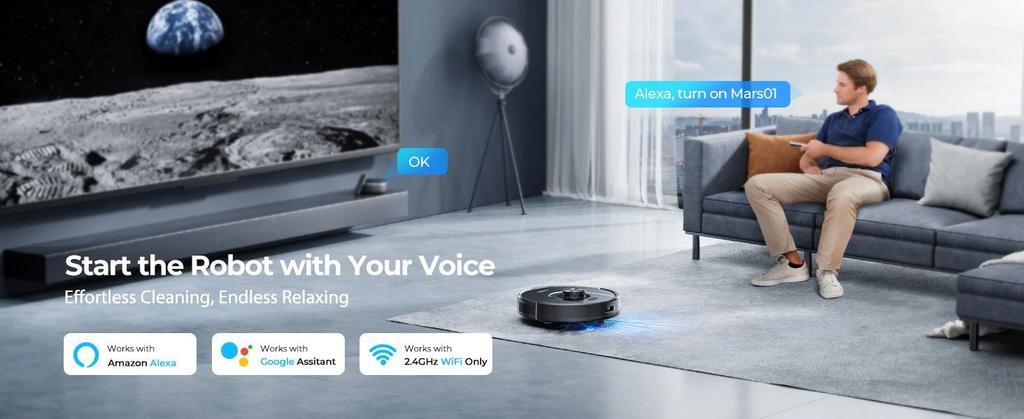 Laresar 01 Roboter Staubsauger Wischmopp LDS Lidar Navigation 5000Pa Smart Geplante Kartierung Zuhause Bodenwaschen Teppich Tierhaare Reinigen