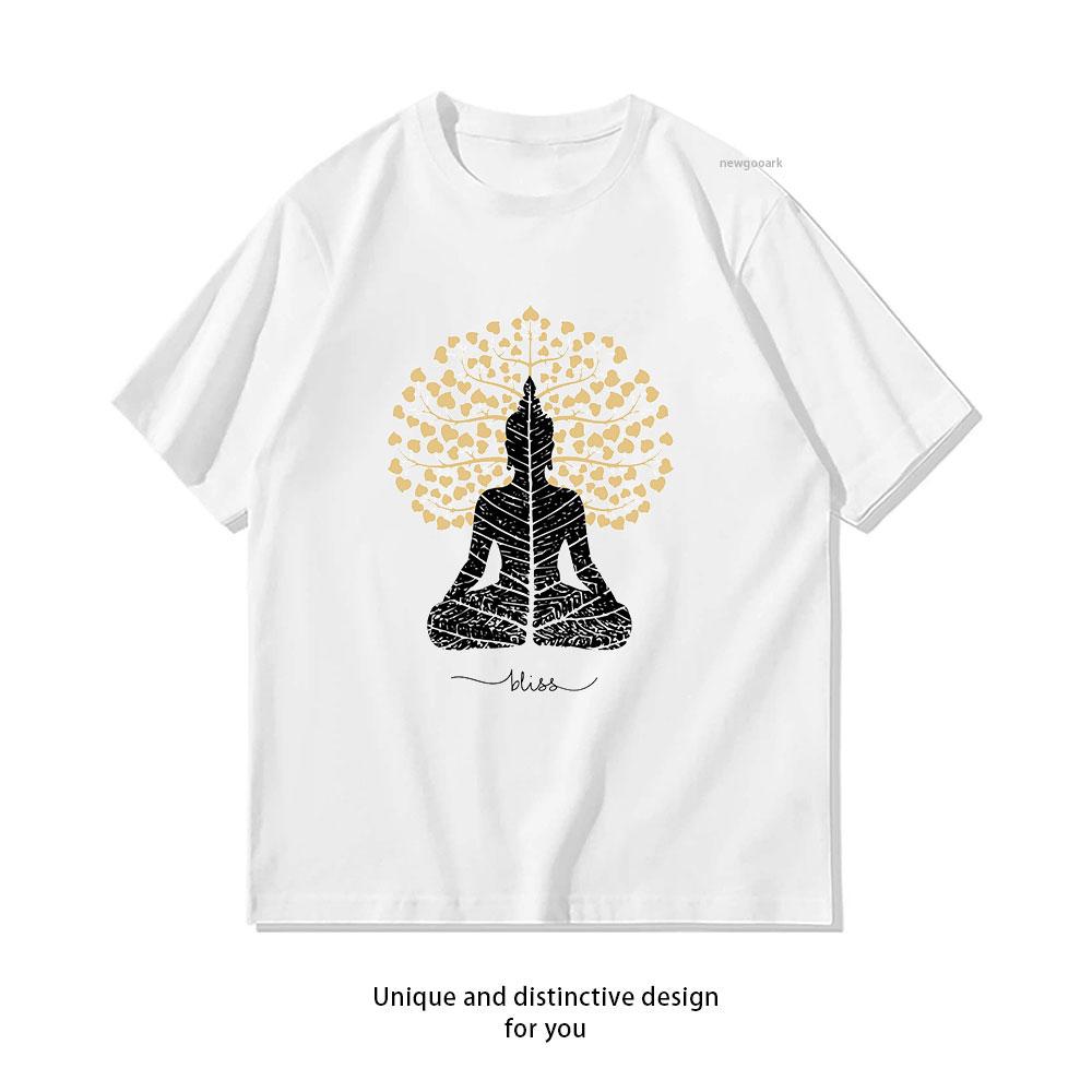 Buddha Classic TShirt Women Unisex Casual Cotton Graphic T Shirts Creative Streetwear Camisetas Tops Tee Shortsleev