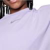 Nike Sportswear Printed Logo Round Neck Solid Color Short Sleeve T-Shirt Kids Tops Hydrangea FN9692-515