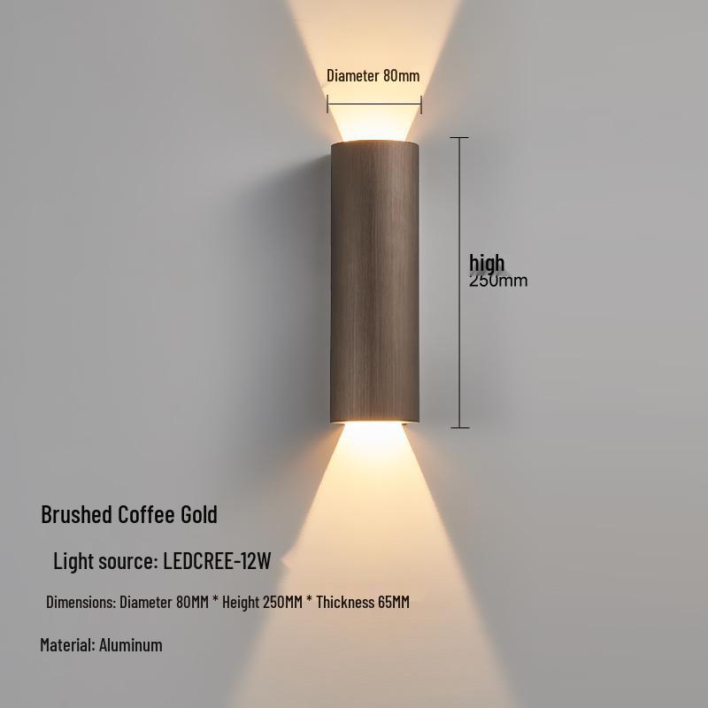 Minimalist Designer Wall Lamp for Living Room, Bedroom, Hotel Corridor, and Bedside: "Light & Shadow"