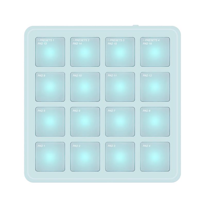 Taşınabilir RGB MIDI Davul Pad DJ Klavye Kontrolcüsü