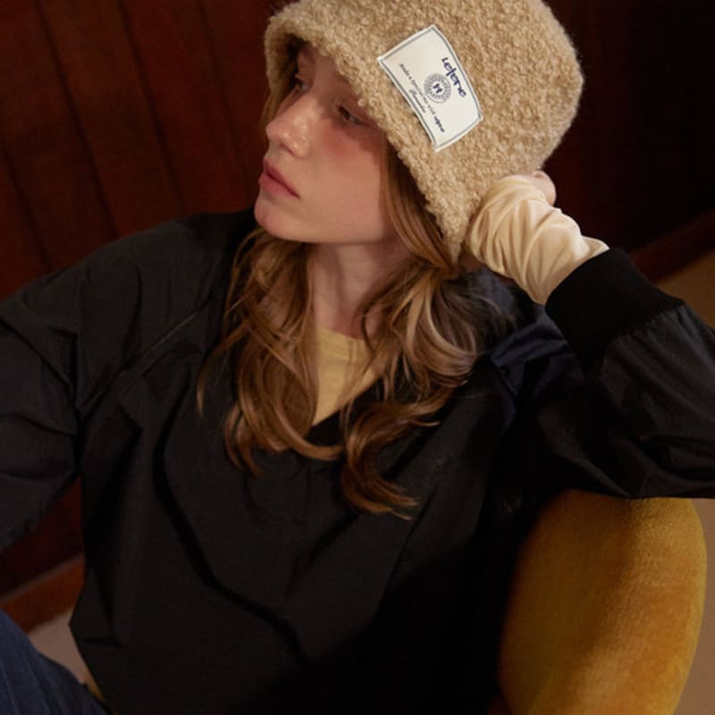 TEDDY BUCKET HAT collection_BEIGE